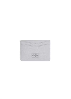 Bou card holder grained Quiet Gray B3010408 Ganni 